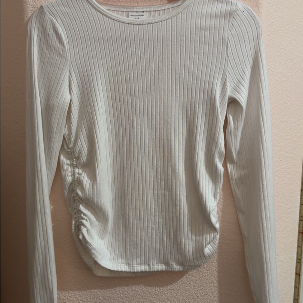 Abercrombie Kids White Ribbed Blouse